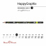 КАРАНДАШ ЧЕРНОГРАФИТОВЫЙ "HappyGraphix. Машины. Цвет салатовый" НВ