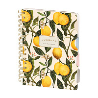 ЗАПИСНАЯ КНИЖКА "ART JOURNAL" А5,120 Л. НА ГРЕБНЕ, С РАЗДЕЛИТЕЛЯМИ "ФЛОРА.РАЙСКИЕ ЛИМОНЫ"