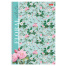 Тетрадь А4 80 л., HATBER, гребень, клетка, матовая ламинация, "Floral