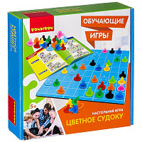 Обучающие игры Bondibon Настольная игра «ЦВЕТНОЕ СУДОКУ», BOX 25x7x25 см  ВВ2425