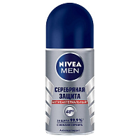 Дезодорант-антиперспирант NIVEA Серебряная защита ролл муж 50 г.