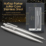 Набор PARKER "Jotter Stainless Steel CT": шариковая ручка синяя и