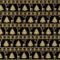 Бумага упаковочная новогодняя "Black&Gold" 70х100 см, 10 дизайнов