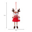 Украшение новогоднее интерьерное 40 см "Оленёнок на качелях",
