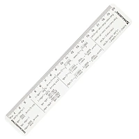 Линейка пластиковая 20 см BRAUBERG, справочная, тригонометрия, 210898