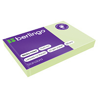 Самоклеящийся блок Berlingo "Standard", 76*51мм, 100л, зеленый. HN7651SG