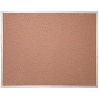 Доска пробковая OfficeSpace, 120*90см, деревянная рамка, полочка  KK_20422