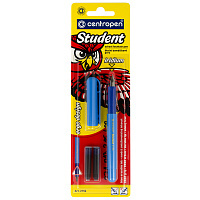 Ручка перьевая Centropen "Jupiter Glitter", 3 сменных картриджа, корпус ассорти, блистер. 1 2156 0103