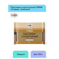Пластилин скульптурный "Лицей", телесный, твердый, 500гр: 280Е050001 штр.: 4600395016363
