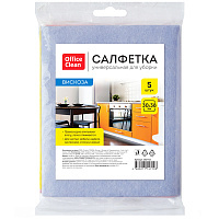 Салфетка для уборки OfficeClean вискоза, 30*38см, 5шт., европодвес 252718/ГР