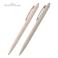 РУЧКА "SlimClick. Total beige" ШАРИКОВАЯ АВТОМАТИЧЕСКАЯ 0.5 ММ, СИНЯЯ 2 ВИДА