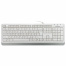 Клавиатура проводная A4TECH Fstyler FK10, USB, 104 кнопки, белая, 1147536