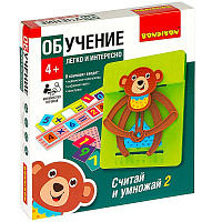 Обучающие игры Bondibon «СЧИТАЙ И УМНОЖАЙ 2», мишка