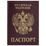 Обложка для паспорта STAFF, экокожа, "ПАСПОРТ", бордовая, 237192