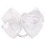 Бант для волос 8х10 см, 10х12 см, 8 см на резинке, белый, АССОРТИ, MONTE VITA
