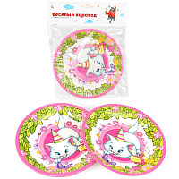 Набор тарелок "Розовая фантазия", 18 см, 6 шт. KL63413