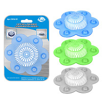 Ситечко для раковины "Цветок" 12,5см. 3 цвета