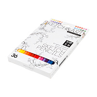 СКЕТЧ КАРАНДАШИ ЦВЕТНЫЕ "SKETCH&ART", 36 ЦВ.