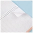Тетрадь А5, 96 л., HATBER, гребень, клетка, Soft-touch ламинация, тиснение,