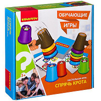 Обучающие игры Bondibon Настольная игра «СПРЯЧЬ КРОТА», BOX 25х7x25 см  ВВ2420