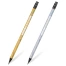 Карандаш чернографитный BRAUBERG "SILVER/GOLD", 1 шт., HB, с ластиком,