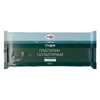 Пластилин скульптурный "Студия", оливковый, мягкий, 1000гр: 2.80.Е100.004 штр.: 4600395016394