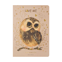 ТЕТРАДЬ А5, Bruno Visconti "Love me.Совенок", 40л. клетка