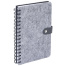 Ежедневник недатированный, А5, 135х210 мм, BRAUBERG "Felt", на гребне,