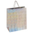 Пакет подарочный 41x19x49 см (XXL), НАБОР 3 шт., 3 дизайна, голография, ЗОЛОТАЯ